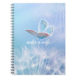 Cuaderno Hacer un diseño de dandelion y mariposa de buen gu