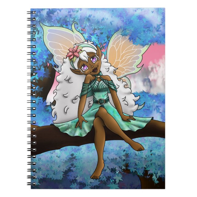 Cuaderno Hada afroamericana dulce (Frente)