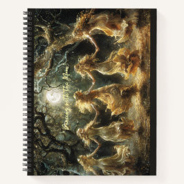 Cuaderno Hada Bailarina Bajo Periódicos De Luna Llena