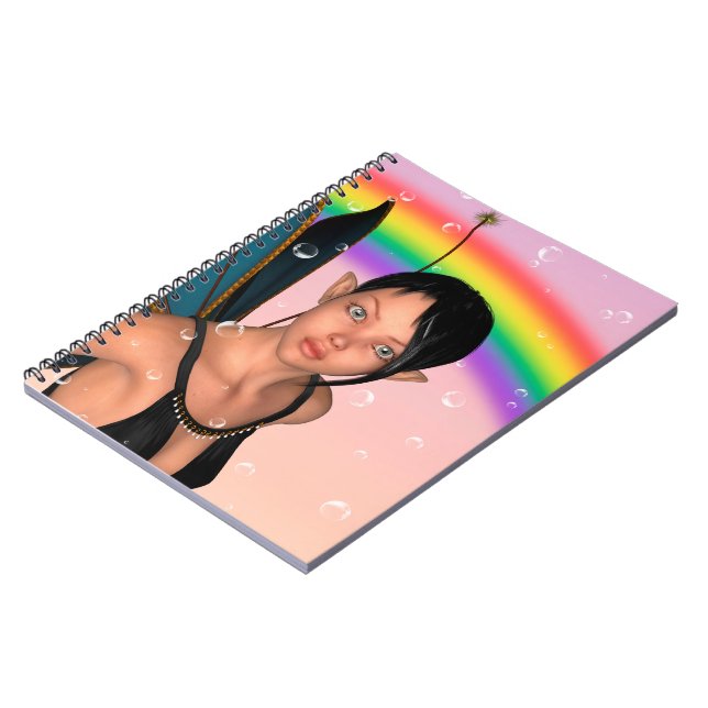 Cuaderno Hada bajo arcoíris (Lado Izquierdo)