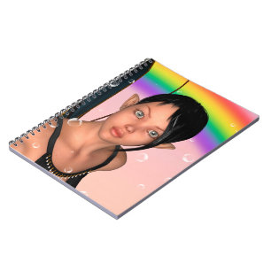 Cuaderno Hada bajo arcoíris