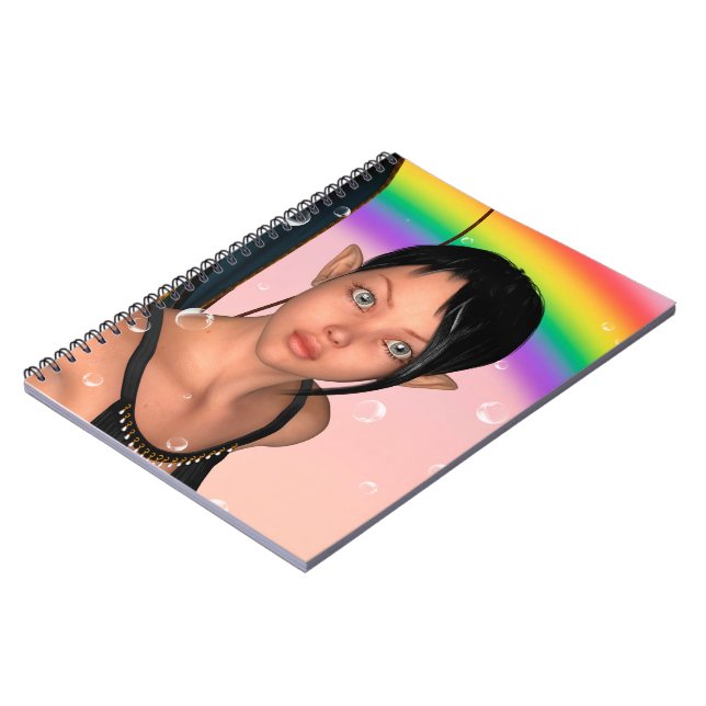 Cuaderno Hada bajo arcoíris (Lado Izquierdo)