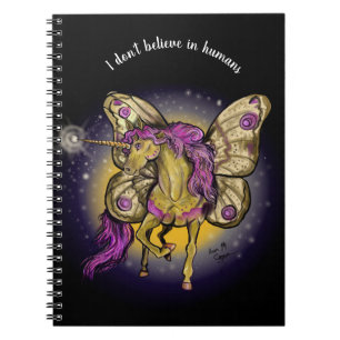 Cuaderno Hada Caballo Amarillo Emperador Moth