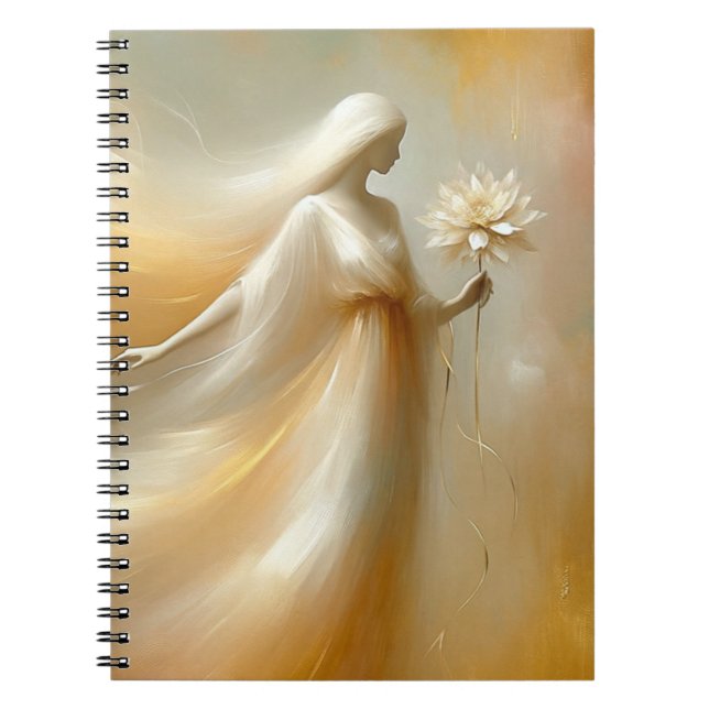 Cuaderno Hada con flor de Dahlia (Frente)