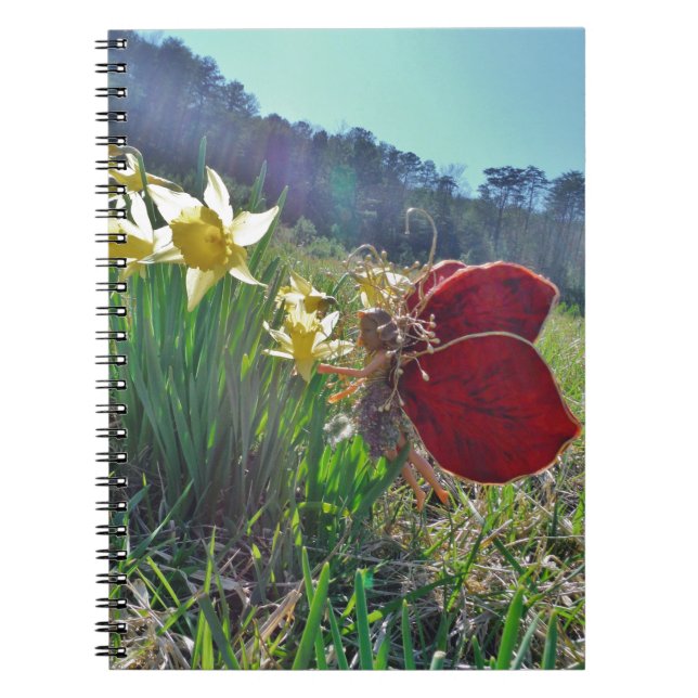Cuaderno hada de ala roja y daffodis (Frente)