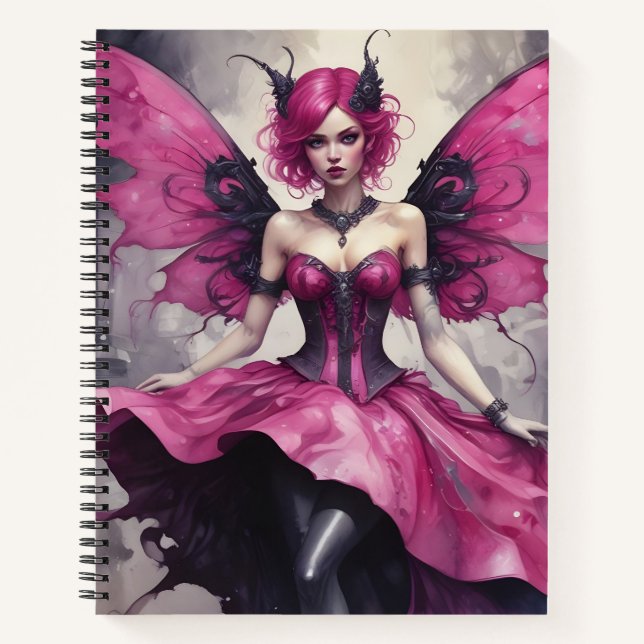 Cuaderno Hada de Rosa Intenso (Anverso)