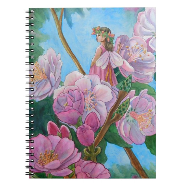 Cuaderno Hada entre los cerezos en flor (Frente)