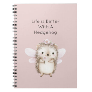 Cuaderno Hada Erizo con Flores