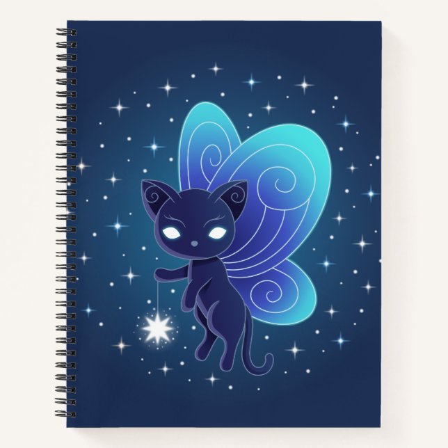 Cuaderno Hada Gatito Estrella Nocturna (Anverso)