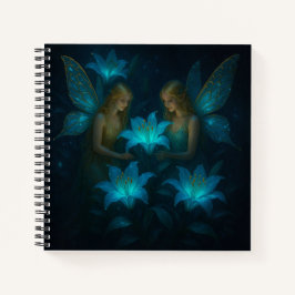 Cuaderno Hada Lirio Azul Etéreo Soñador Fantasía