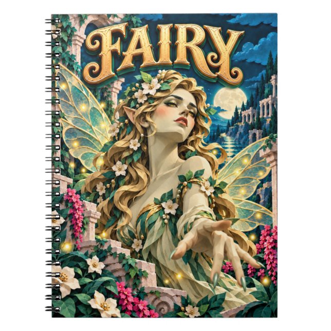Cuaderno Hada, Monstruo de Recorte de Papel (Frente)