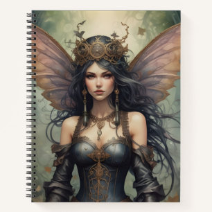 Cuaderno Hada Steampunk Negra