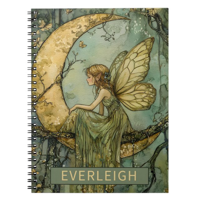 Cuaderno Hada y Luna Creciente (Frente)