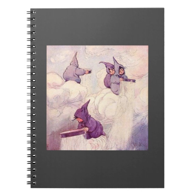 Cuaderno Hadas de la Lluvia Creando Lluvia (Frente)