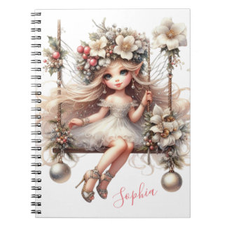 Cuaderno Hadas de Navidades blancos