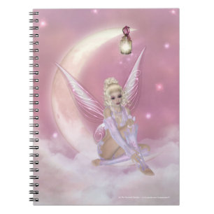 Cuaderno Hadas en el portátil de la luna