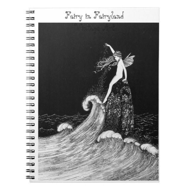 Cuaderno Hadas en Fairyland Vintage Art (Frente)