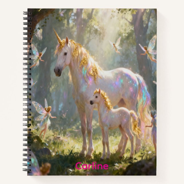 Cuaderno Hadas y Unicornios (Anverso)