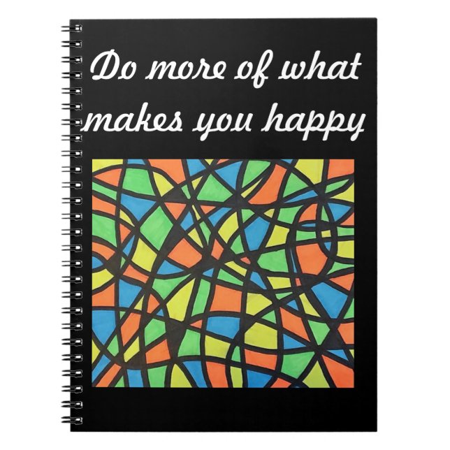Cuaderno Haga más de qué le hace feliz (Frente)