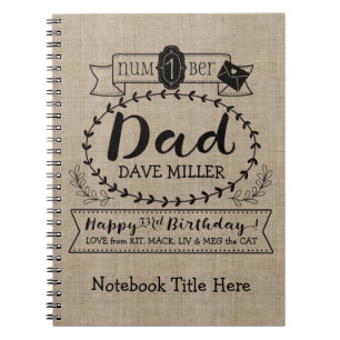 Cuaderno Haga su propio número 1 monograma lindo del