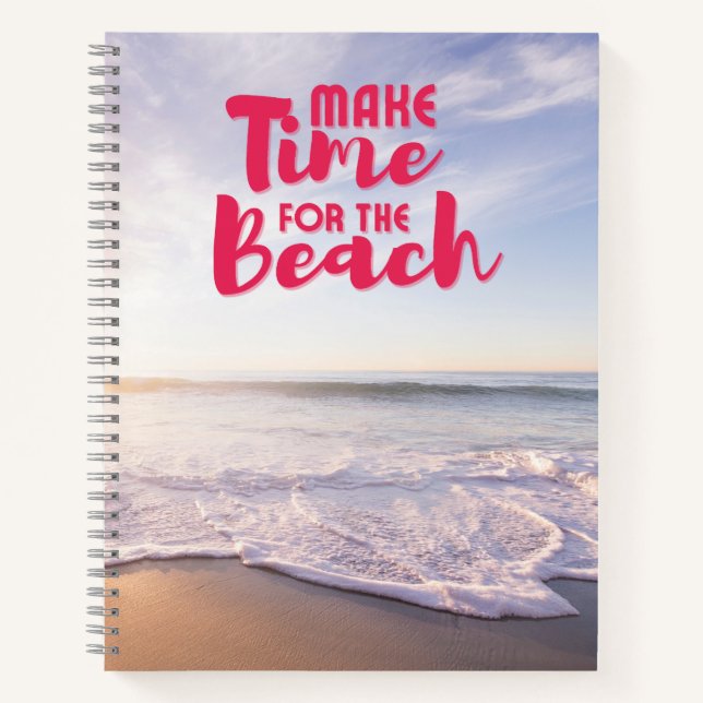 Cuaderno Haga tiempo para la playa (Anverso)