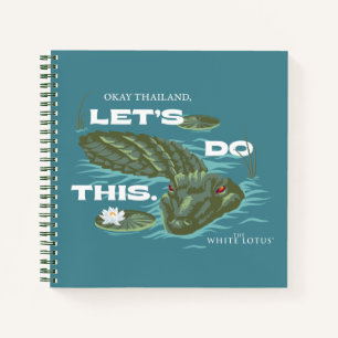 Cuaderno "Hagamos esto", lagarto - El Lotus blanco