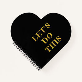 Cuaderno Hagámoslo - Bloc de notas en espiral con forma de