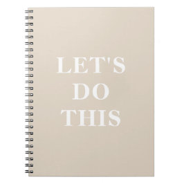 Cuaderno Hagámoslo: portátil clásico de 6,5" x 8,75"