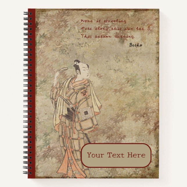 Cuaderno Haiku otoñal de la ruta solitaria (Anverso)