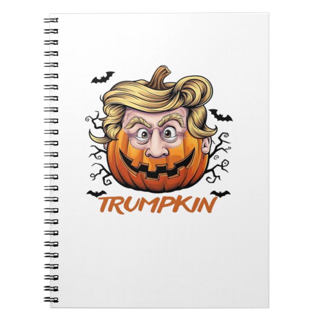Cuaderno Hair Funny Pumpkin Halloween Boo - Humor político (Frente)
