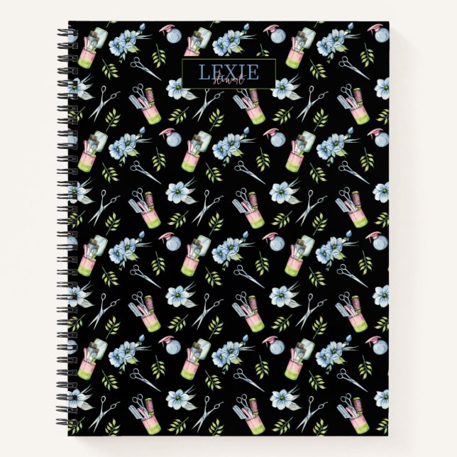 Cuaderno Hair Stylist, Hairdresser Beauty Salon Personaliza (Anverso)