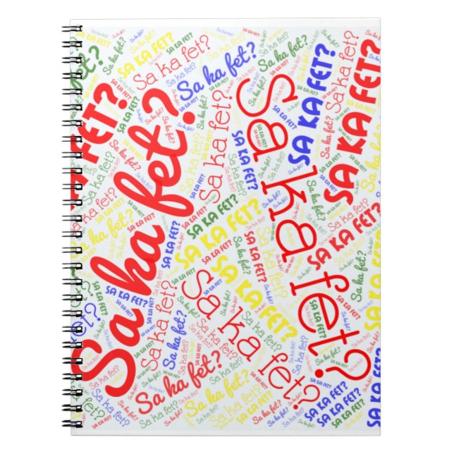 Cuaderno Haití Sa Ka Fet (Frente)