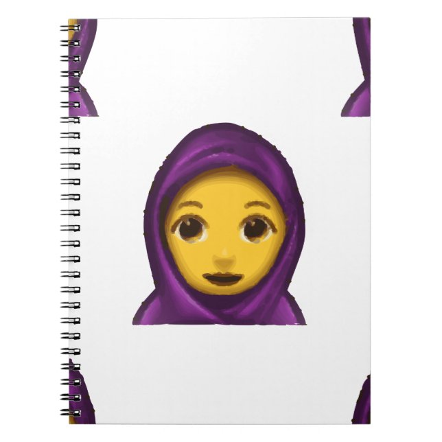Cuaderno hajib de emoji (Frente)