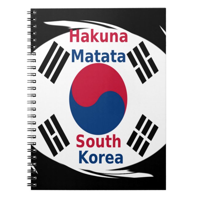 Cuaderno Hakuna Matata Corea del Sur (Frente)