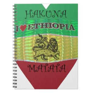 Cuaderno Hakuna Matata me encantan los colores de Etiopía.p
