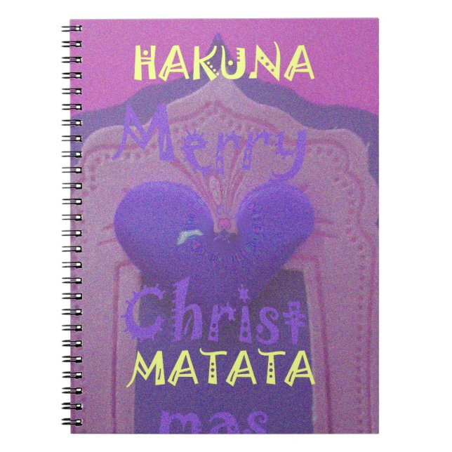Cuaderno Hakuna Matata Merry Christmas Love Design.jpg (Frente)