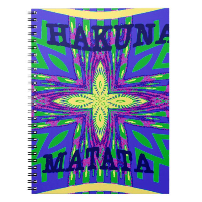 Cuaderno Hakuna matata Mombasa Kanga (Frente)