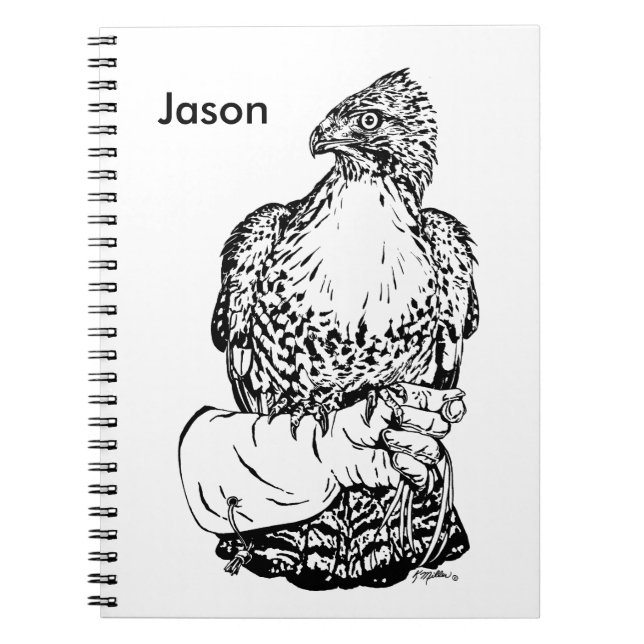 Cuaderno Halcón de cola roja en Glove (Frente)