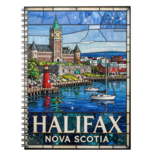 Cuaderno Halifax Nueva Escocia Paisaje urbano marítimo ⚓
