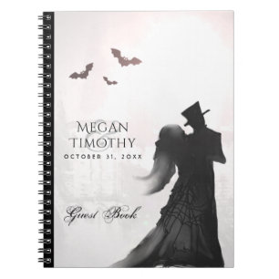 Cuaderno Halloween ama libro de invitados de silueta coinci
