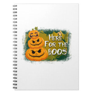 Cuaderno Halloween Aquí Para El Cumpleaños Del Boos
