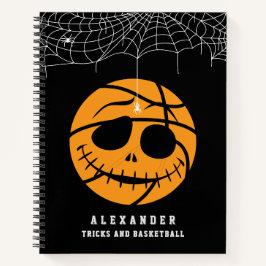Cuaderno Halloween Basket Ball Trick o Básquetbol Cumpleaño