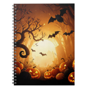 Cuaderno Halloween/Bat/Calabaza/Caída