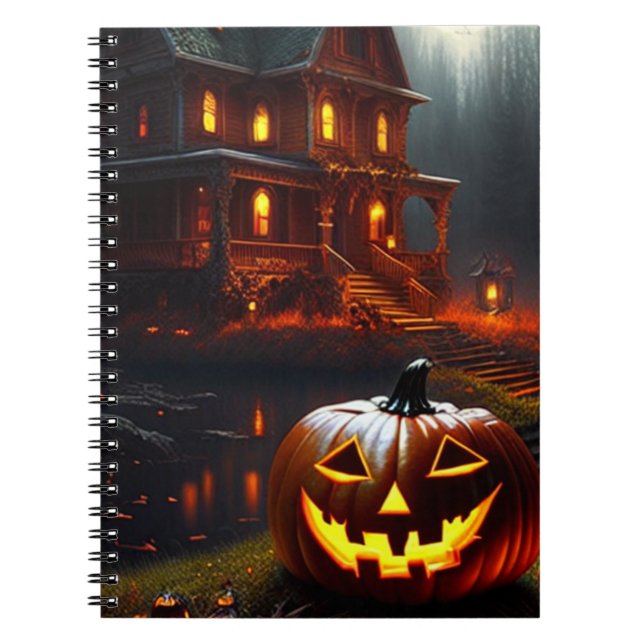 Cuaderno Halloween/Calabaza/Caída (Frente)