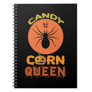 Cuaderno Halloween Candy Corn Queen Cumpleaños