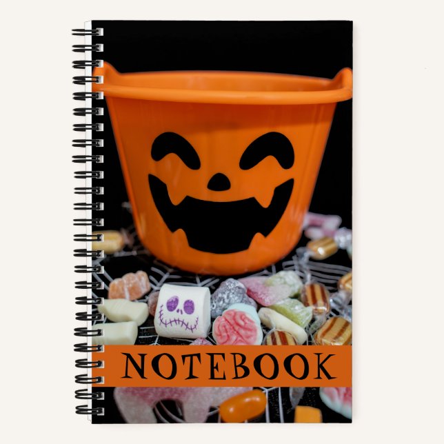 Cuaderno Halloween Candy Jack o'lantern Fun (Anverso)