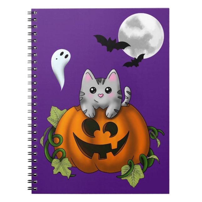 Cuaderno Halloween cat  (Frente)
