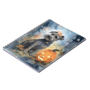 Cuaderno Halloween Chesapeake Bay Terrier con calabazas