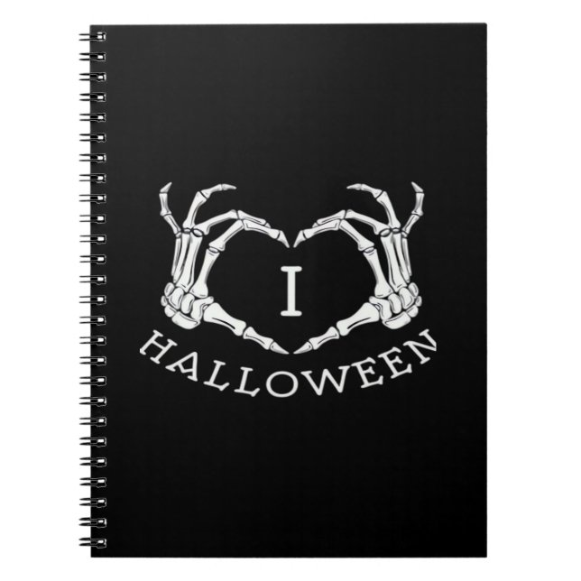 Cuaderno Halloween! Classic - Skeleton Hands Heart (Frente)