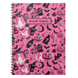 Cuaderno Halloween con calabaza de ghost